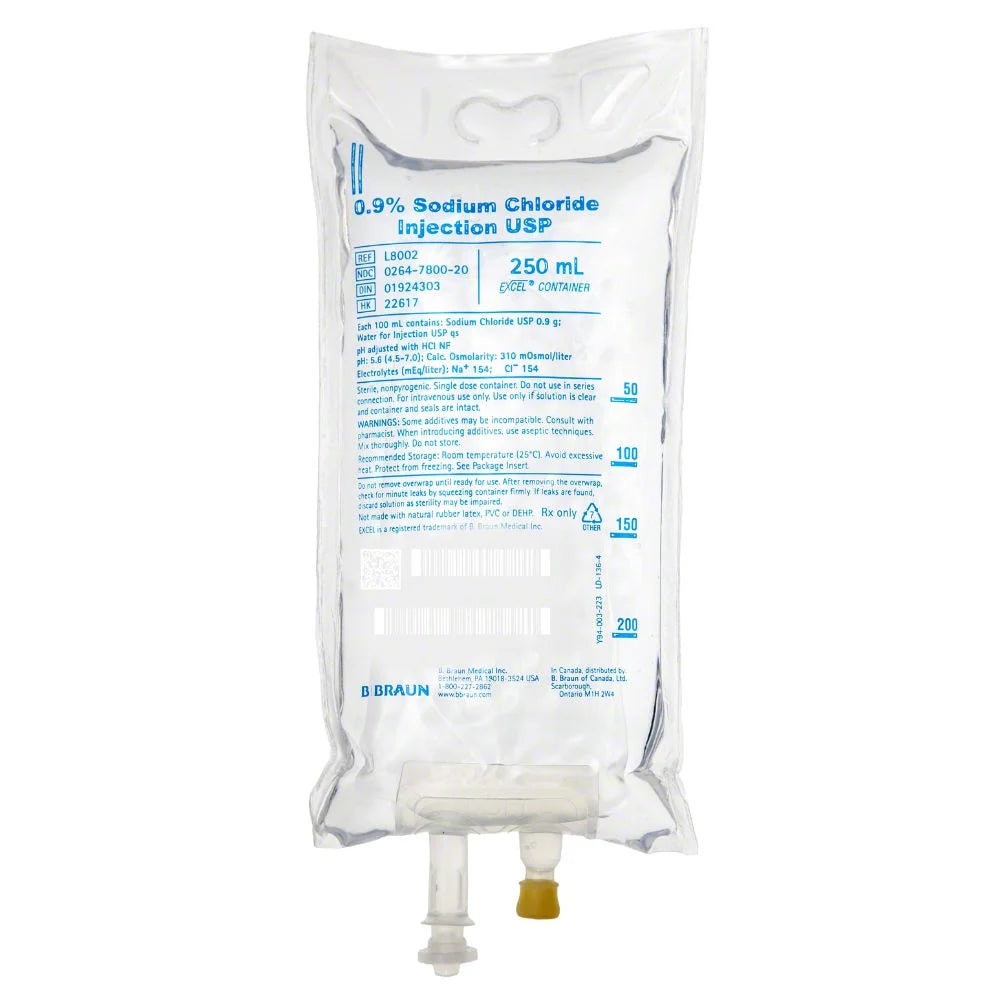 Baxter Sodium Chloride 0.9% 250ml - Kalon Meraki