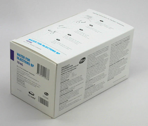 Water For Injections 50 x 10ml - LumaCina