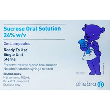 Phebra Sucrose Oral Solution 24% 2ml - Kalon Meraki