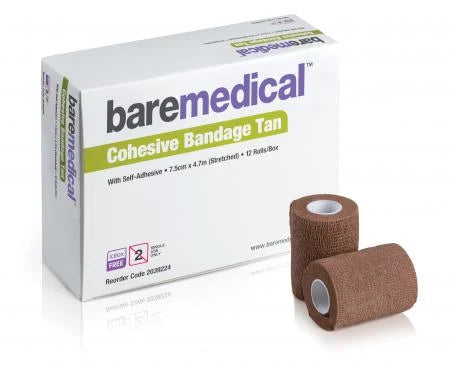 BANDAGE COHESIVE SELF ADHERENT (10CMx4.7CM) pckt of 12