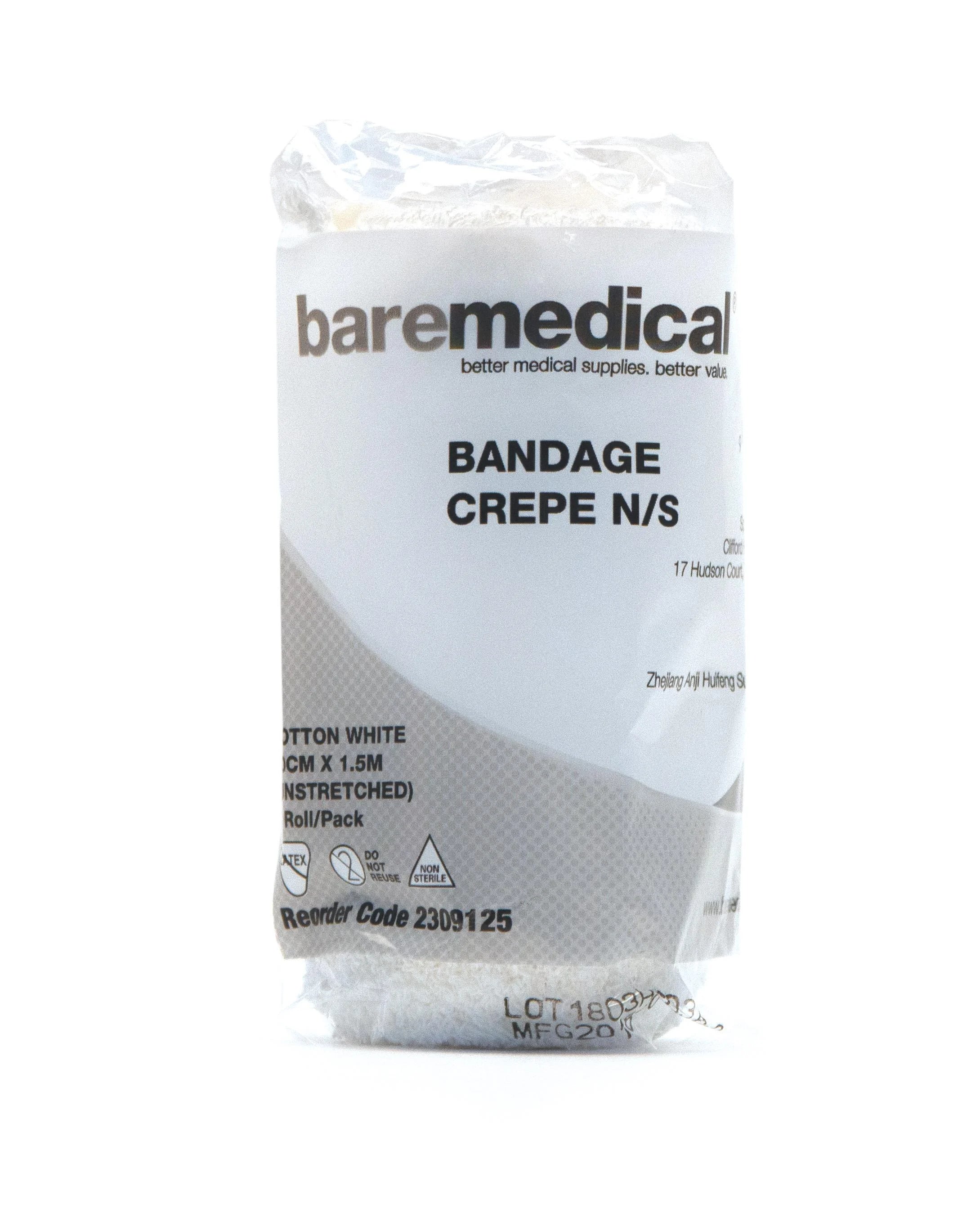 BANDAGE CREPE 10CM X 1.5M  PACK 15 - Kalon Meraki