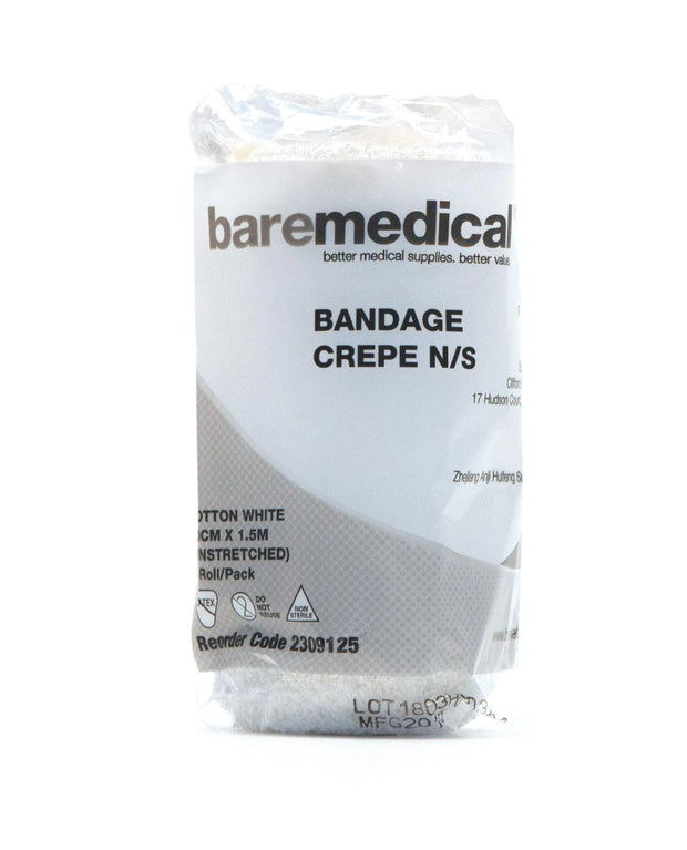 BANDAGE CREPE 10CM X 1.5M  PACK 15