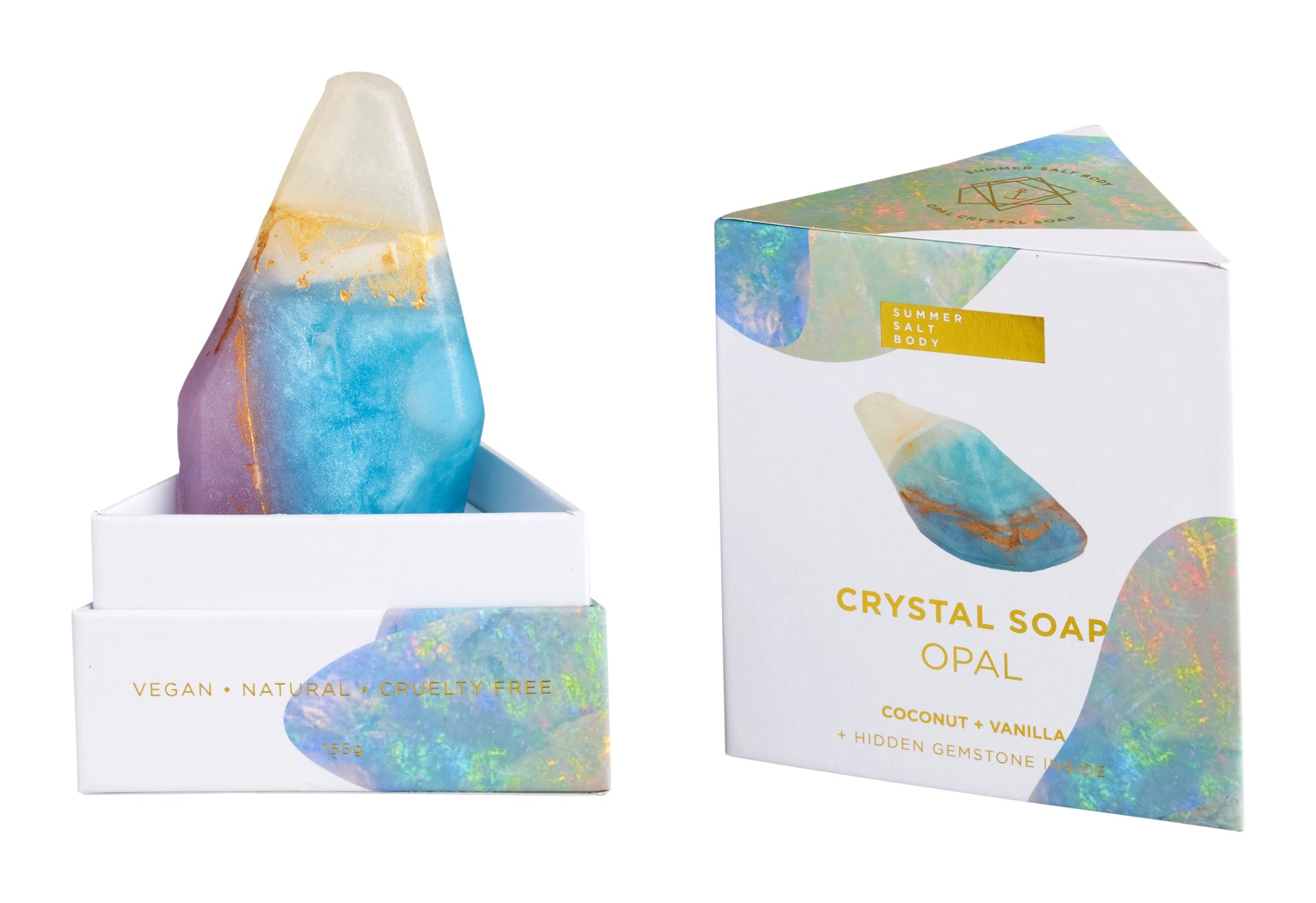 Opal Crystal Soap - with Hidden Gemstone! - Kalon Meraki