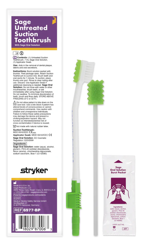 Sage Untreated Suction Toothbrush