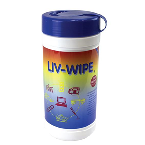 LIV-WIPE Antibacterial Alcohol Wipes 70% tub