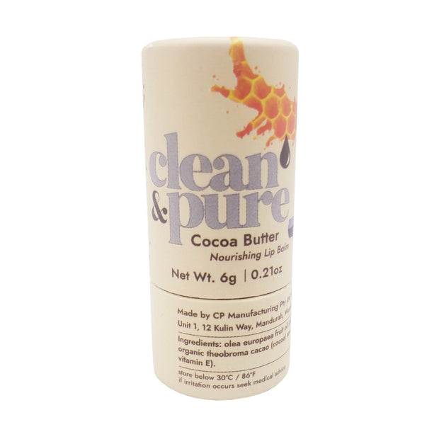 CLEAN & PURE COCOA BUTTLE LIP BALM 6g