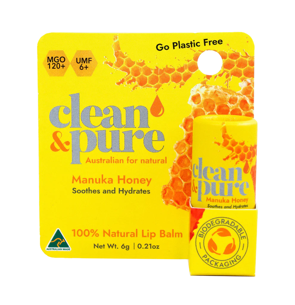 CLEAN & PURE MANUKA HONEY LIP BALM - Kalon Meraki