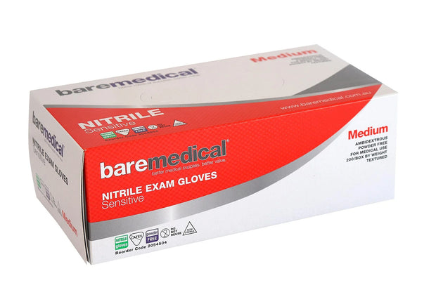 Nitrile examine gloves - Medium