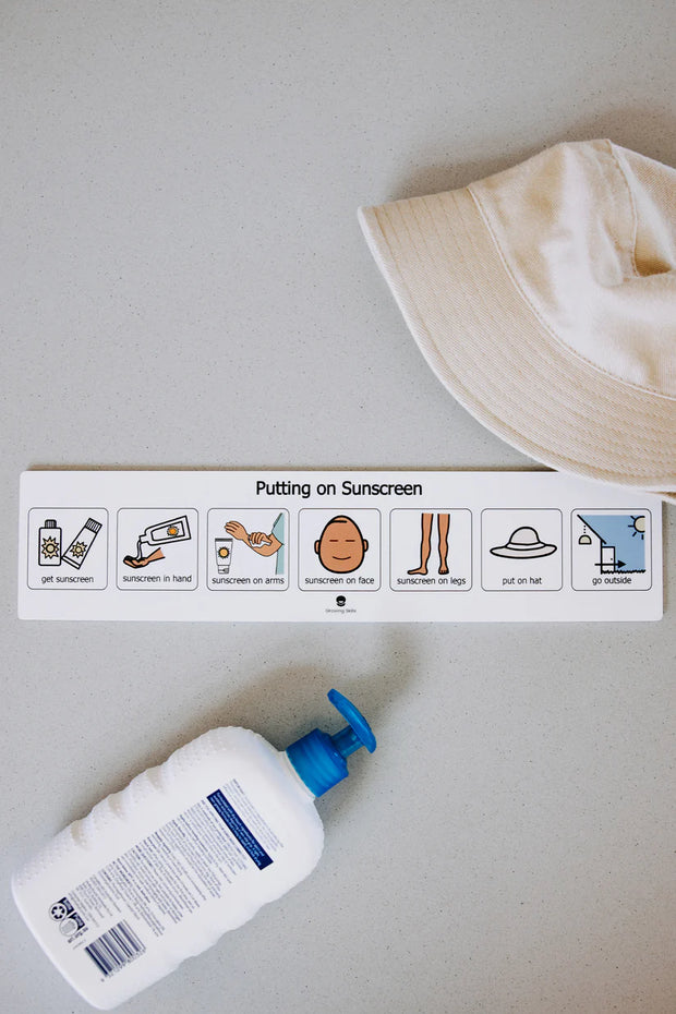 Putting on Sunscreen