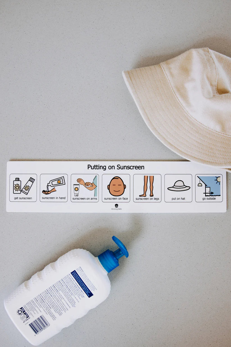 Putting on Sunscreen