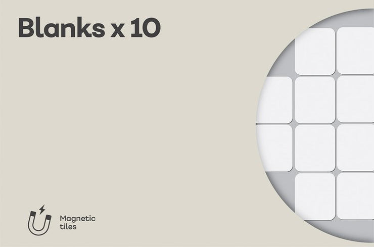 ADD ON SET: Blanks (10 Tiles)