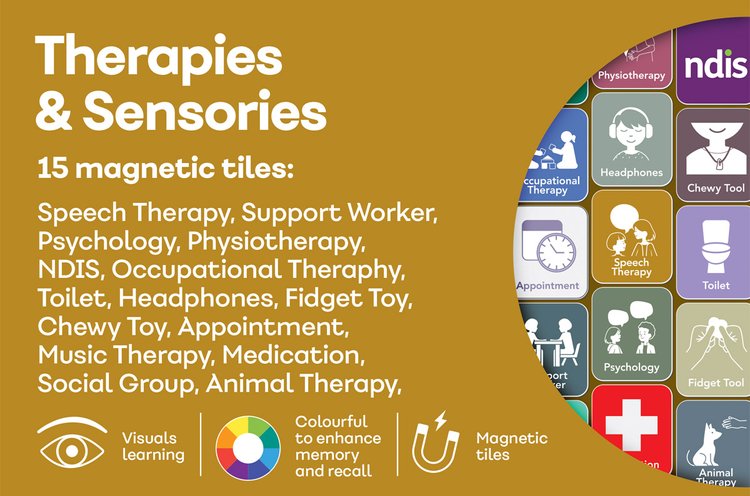 ADD ON SET: Therapies & Sensories (15 Tiles) - Kalon Meraki