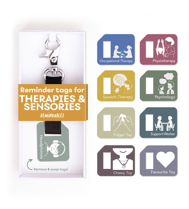 Therapies & Sensories Set (1 strap + 9 Tags) - Kalon Meraki