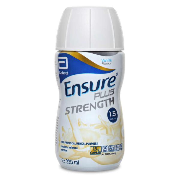 ENSURE PLUS STRENGTH VANILLA BOTTLE 220ML