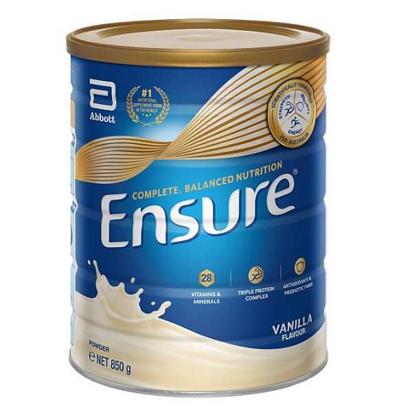 ENSURE POWDER 850GM TIN VANILLA - Kalon Meraki