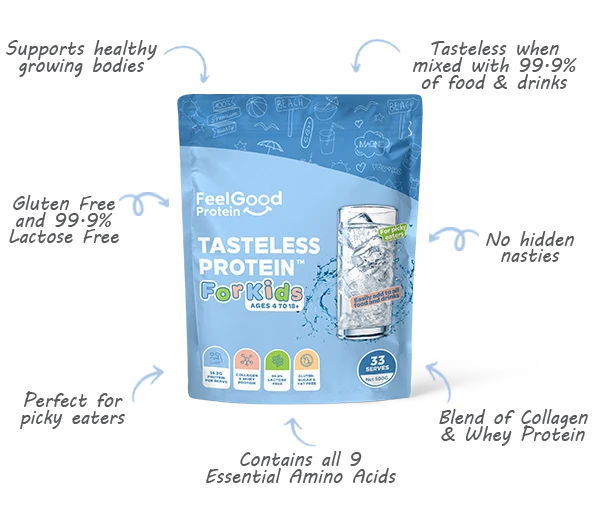 TASTELESS PROTEIN FOR KIDS AGES 4 to 18 500g - Kalon Meraki