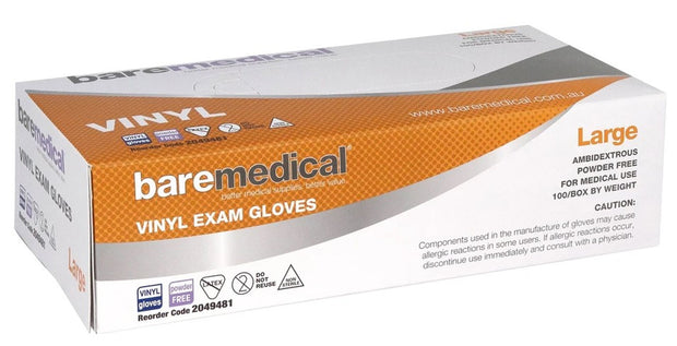 Nitrile examine gloves - Large