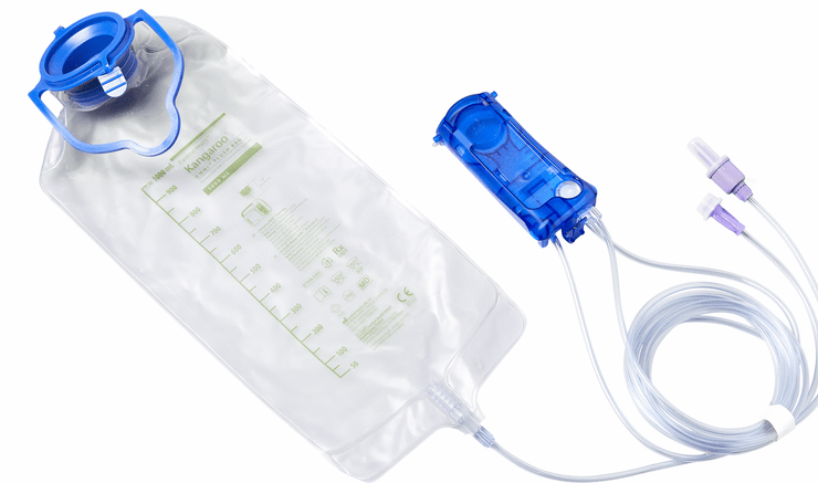 KANGAROO OMNI 1000ML SET FEED/FLUSH SPIKE N/S(30) [BSPFF]