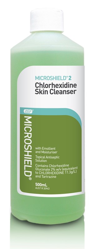 MICROSHIELD® 2 Chlorhexidine Skin Cleanser 500mL - Kalon Meraki