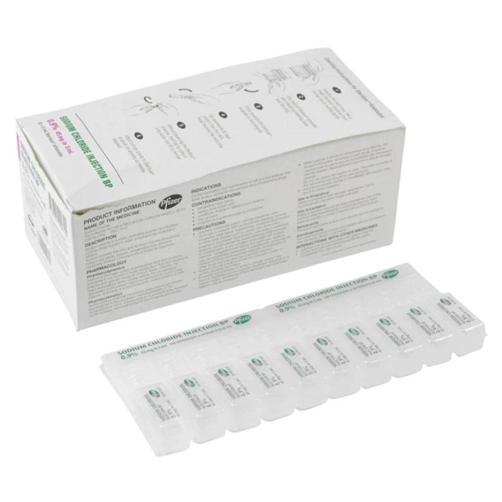 Saline Sodium Chloride 0.9% Ampoules - 5ml - Kalon Meraki