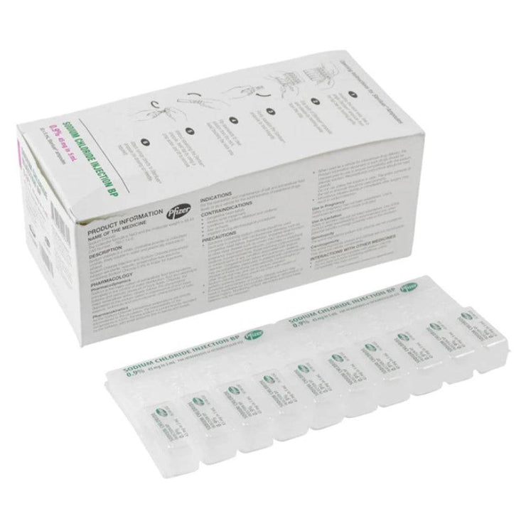 Saline Sodium Chloride 0.9% Ampoules - 5ml - Kalon Meraki