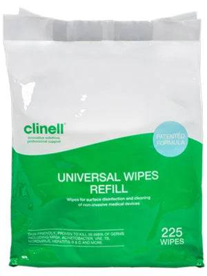 CLINELL Wipes Disenfectant Refill - Pkt/225 - Kalon Meraki