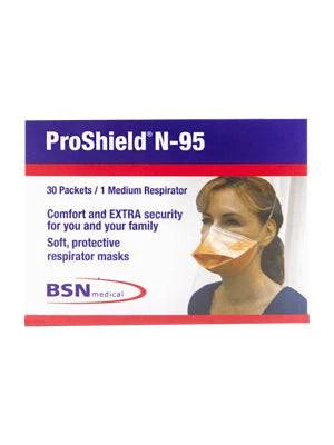 ProShield N95 Respiratory Mask (M) - Box of 30 Individually Wrapped ...